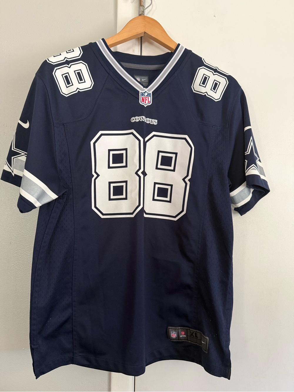 Nike Navy and White Dallas Cowboys #88 Football Jersey